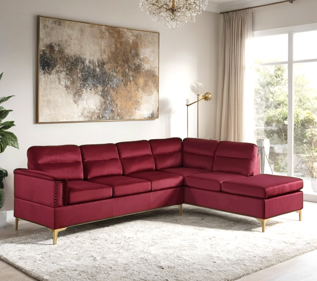 Vogue Sectional - Red