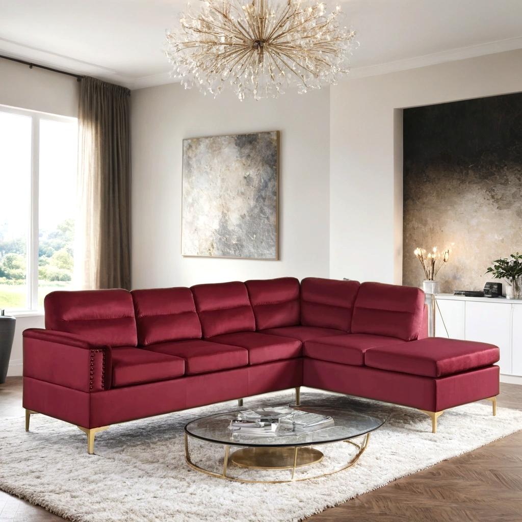 Vogue Sectional - Red