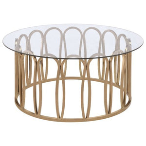 Monett Round Table Set - Chocolate Chrome & Clear