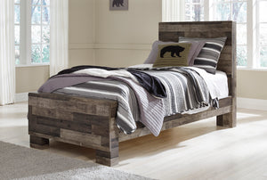 Derekson Panel Bedroom Set - Multi Gray