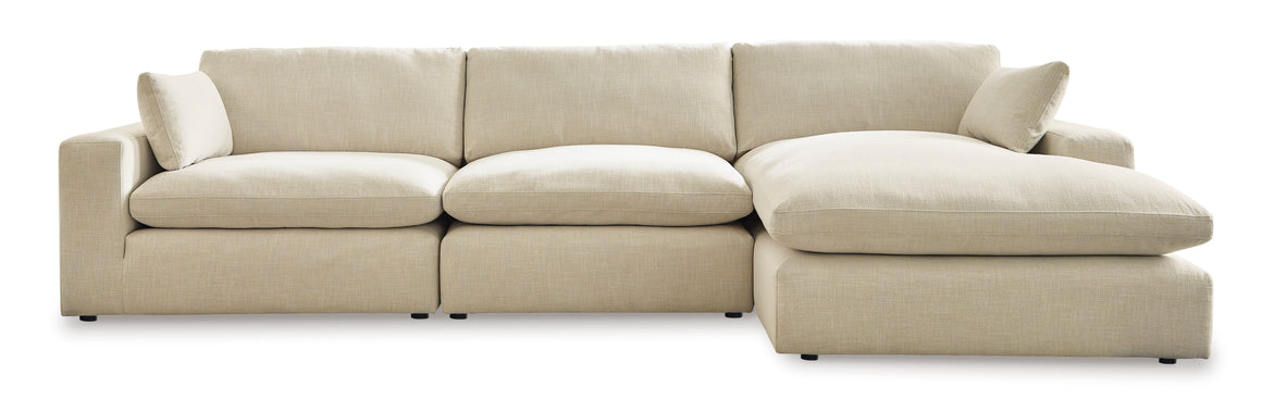 Elyza 3-Piece Sectional w/ Right Facing Chaise - Linen