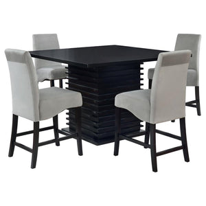 Stanton 5-piece Square Counter Height Dining Table Set - Grey