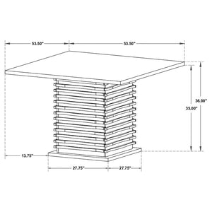 Stanton 5-piece Square Counter Height Dining Table Set - Grey