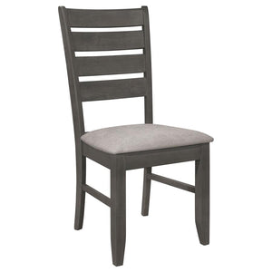 Dalila 5-piece Rectangular Dining Table Set - Dark Grey