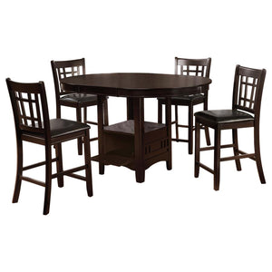 Lavon 5-piece Oval Counter Height Dining Set - Espresso