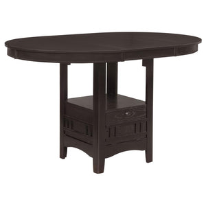 Lavon 5-piece Oval Counter Height Dining Set - Espresso