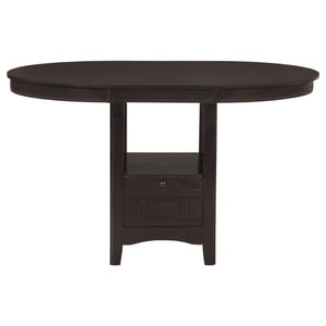 Lavon 5-piece Oval Counter Height Dining Set - Espresso