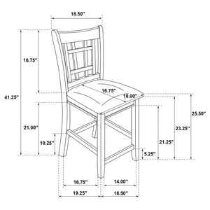 Lavon 5-piece Oval Counter Height Dining Set - Espresso
