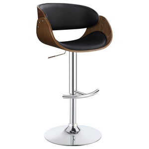 Dana Adjustable Bar Stool - Black and Chrome