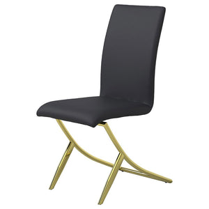 Carmelia Upholstered Dining Side Chair - Black (Set of 4)