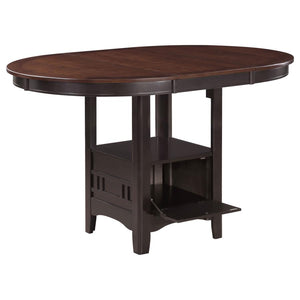Lavon 5-piece Oval Counter Height Dining Set Light - Chestnut