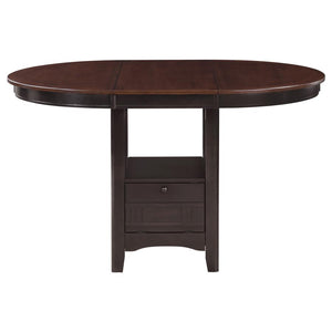 Lavon 5-piece Oval Counter Height Dining Set Light - Chestnut