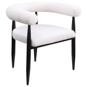 Camden 5-piece Round Faux Marble Top Dining Table Set - Black