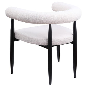 Camden 5-piece Round Faux Marble Top Dining Table Set - Black