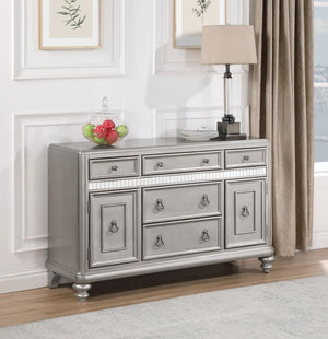 Bling Game Dining Sideboard Buffet Cabinet - Metallic Platinum