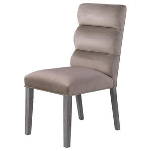 Carla Velvet Upholstered Dining Side Chair - Ash (Set of 2)