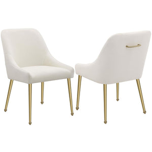 Mayette Upholstered Dining Side Chair - Ivory (Set of 2)