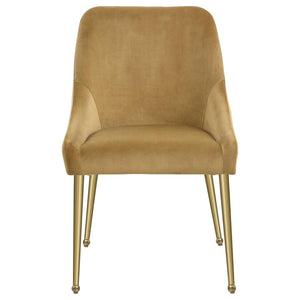 Mayette Upholstered Dining Side Chair - Cognac (Set of 2)