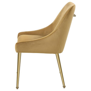 Mayette Upholstered Dining Side Chair - Cognac (Set of 2)