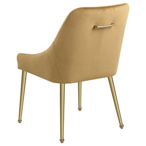 Mayette Upholstered Dining Side Chair - Cognac (Set of 2)