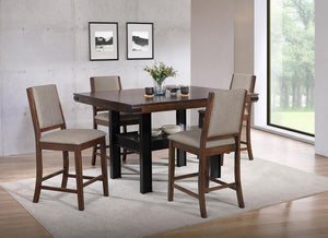 Patterson 5-piece Counter Height Dining Set - Mango Oak