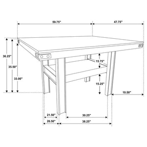 Patterson 7-piece Counter Height Dining Set - Mango Oak