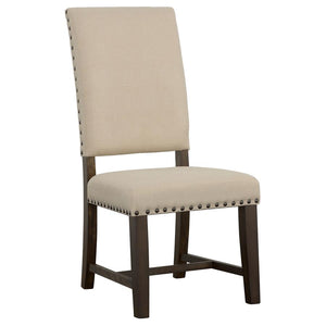 Twain Upholstered Dining Side Chair - Beige (Set of 2)