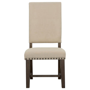 Twain Upholstered Dining Side Chair - Beige (Set of 2)