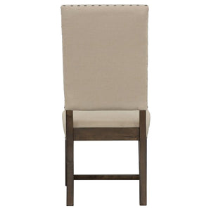 Twain Upholstered Dining Side Chair - Beige (Set of 2)
