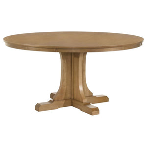 Hartville 60-inch Round Dining Table - Natural Light Brown
