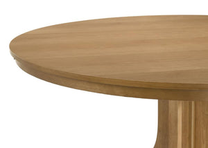 Hartville 60-inch Round Dining Table - Natural Light Brown