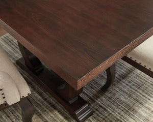 Brockway 104-inch Extension Leaf Dining Table - Antique Java