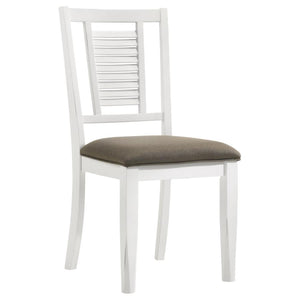 Appleton 5-piece Rectangular Dining Set - Distressed White