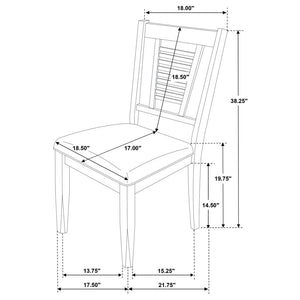 Appleton 5-piece Rectangular Dining Set - Distressed White