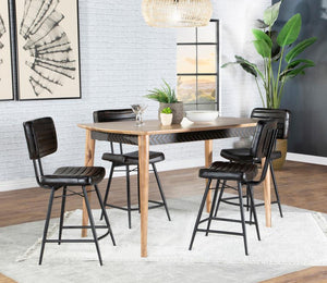 Partridge 5-piece Counter Dining Set - Sheesham and Espresso