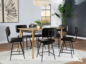 Partridge 7-piece Counter Dining Set - Sheesham and Espresso