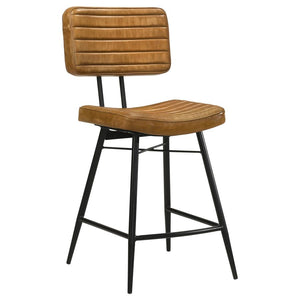 Partridge 7-piece Counter Dining Set - Espresso and Camel