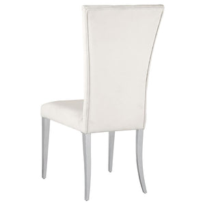 Kerwin 7-piece Rectangular Dining Table Set - White and Chrome