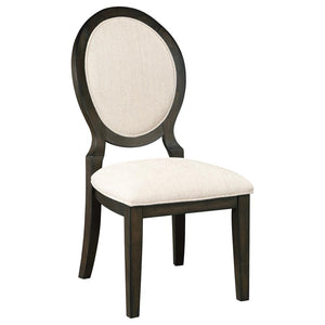 Twyla 5-piece Round Storage Base Dining Table Set - Dark Cocoa