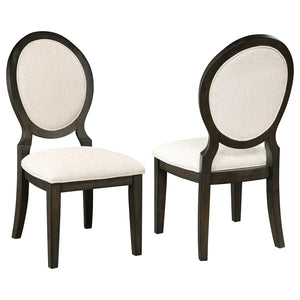 Twyla Oval Back Dining Side Chair - Dark Cocoa (Set of 2)