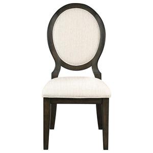 Twyla Oval Back Dining Side Chair - Dark Cocoa (Set of 2)
