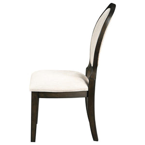 Twyla Oval Back Dining Side Chair - Dark Cocoa (Set of 2)