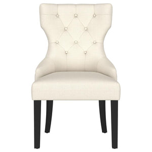 Baney Fabric Upholstered Dining Side Chair - Beige and Black