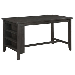 Elliston 5-piece Counter Height Dining Table Set - Dark Grey
