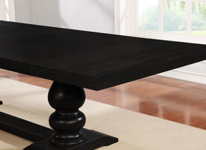 Phelps 7-piece Rectangular Dining Table Set - Distressed Noir