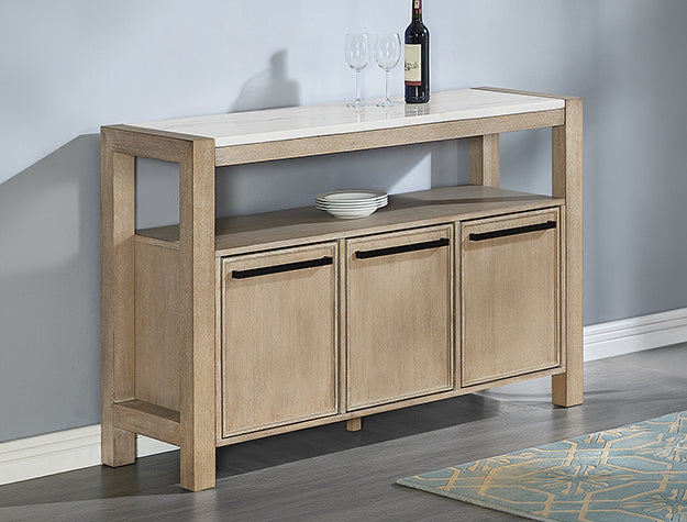 Hazel Genuine Marble Sideboard by Crown Mark