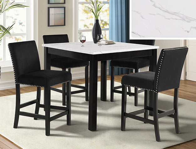 Lennon 5-Piece Counter Height Set by Crown Mark