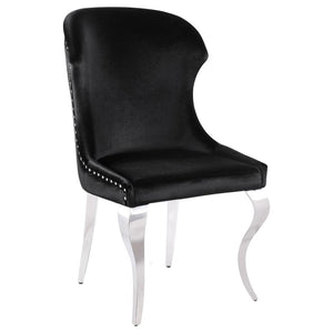 Cheyanne Upholstered Dining Side Chair - Black (Set of 2)