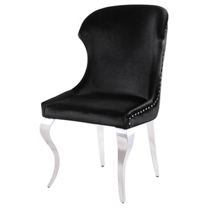 Cheyanne Upholstered Dining Side Chair - Black (Set of 2)