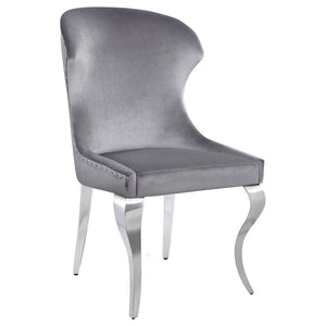 Cheyanne Upholstered Dining Side Chair - Grey (Set of 2)